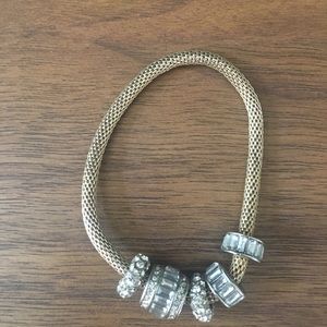 Gold and silver bracelet